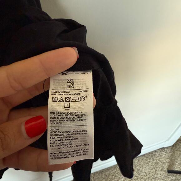 Old Navy Womens Milkmaid Coquette Babydoll Tank Top XXL Dark Cottagecore NEW - Picture 4 of 5